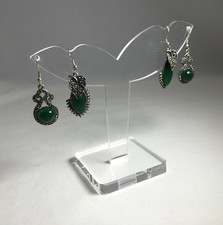 Clear Acrylic Plexiglass Earring Jewelry Stand Countertop Display 11620-11
