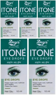 Qty 5 x ITONE Eye Drops Herbal Ayurvedic for Conjunctivitis, Itching of Eyes
