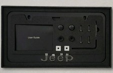 Jeep Matte Black Aluminum License Plate Frame W 3d Raised Logo - Missing Tool