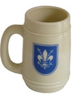 Vtg 1896 Crest Mug Eagle Mug Fleur De Lis Shield Stein Mountain Scenic RARE — photo 1