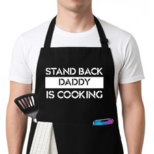 FUNNYUNCLE Funny BBQ Grilling Kitchen Cooking Chef Aprons for Men Fathers Day