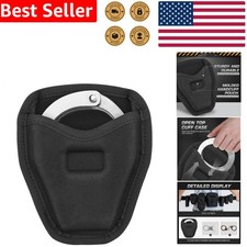 Nylon Handcuff Case Open Top Holder Holster for Duty Belt Accessories Black