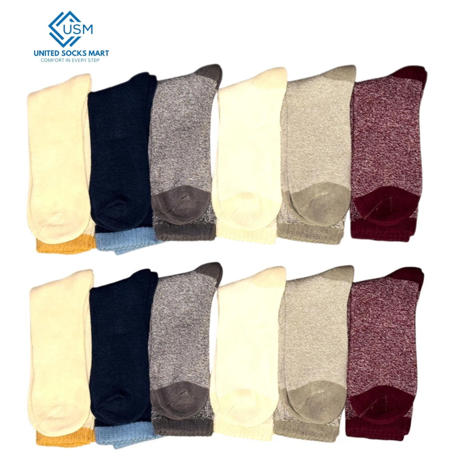 6-12 Pairs Slouch Boot Socks Thermal Warm Winter Thick Scrunch Cozy Crew Socks