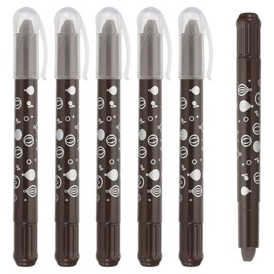 Aquarell Gelstift, 6 Stück waschbare Malstifte Farbe, dunkler Kaffee
