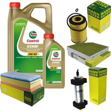 INSPEKTIONSKIT FILTER CASTROL 6L ÖL 5W30 für Audi Q5 8R 2.0 TDI quattro