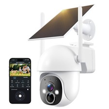 2K Solar Security Cameras Wireless Outdoor, 360  View WiFi Cameras for Home