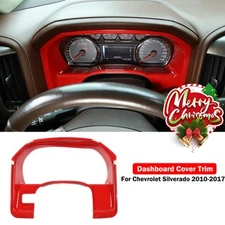 Red Dashboard Panel Dash Trim Cover for Chevrolet Silverado GMC Sierra 2010-2017