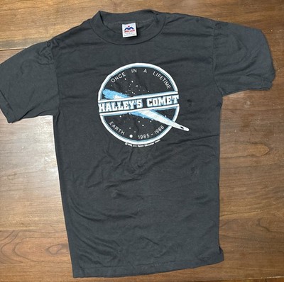 Halley's Comet 1985 Once In A Lifetime Vintage Single Stitch T-Shirt USA Medium
