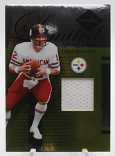 2005 Donruss Playoff Leaf Limited Threads Terry Bradshaw LT-90 21/75 Patch