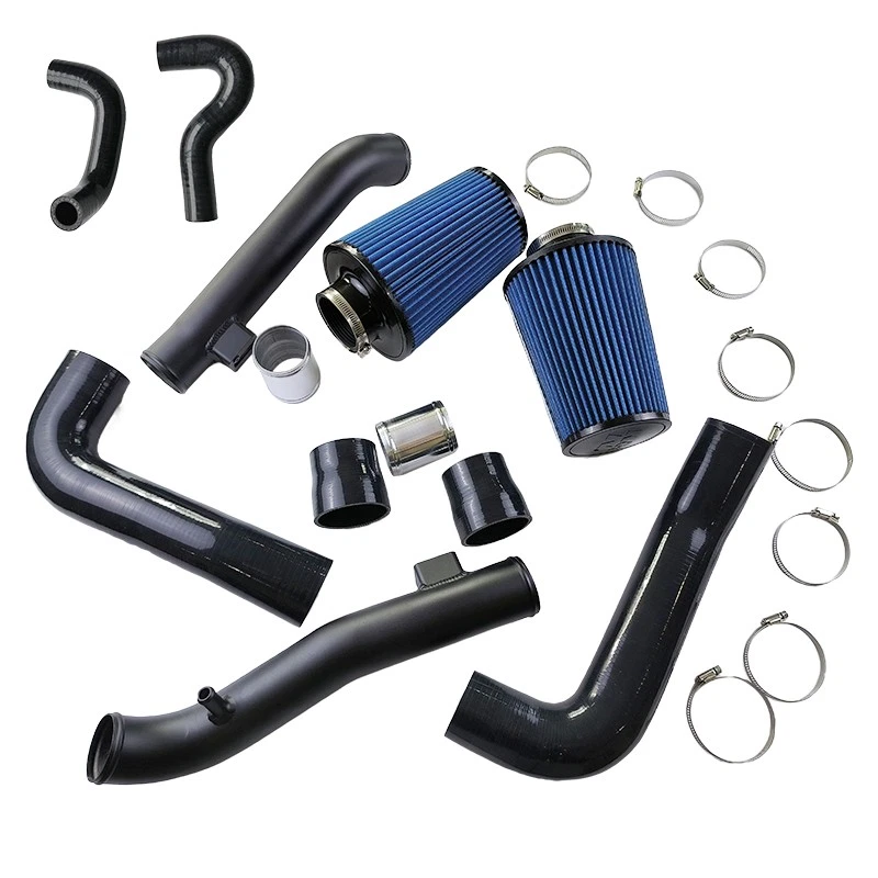 For Nissan Infiniti 370Z / G37 Q60 Dual Cold Air 3" Intake Kit+Blue Air Filter Foto 2 de 4