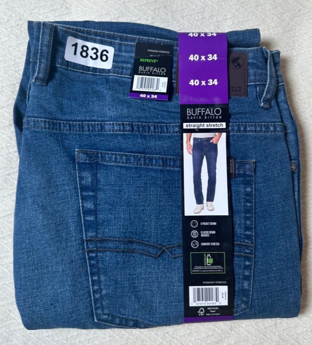 Stretch Jeans Buffalo Men's Jean Buffalo Lucas Stretch Jean