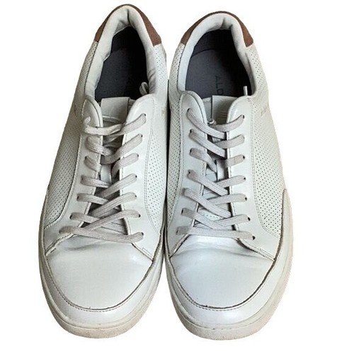 Aldo Men’s White Leather Tennis Shoes Size 12 (240) eBay