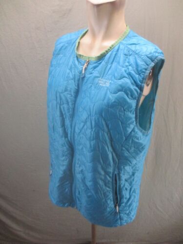MOUNTAIN HARDWEAR Size L Women Blue Zip Up Pocket Lightweight Insulated Vest 499 - Picture 3 of 10