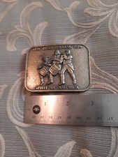 Spirit Of America Bicentennial Metal Belt Buckle