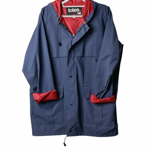 Totes Women Rain Jacket Navy blue with 