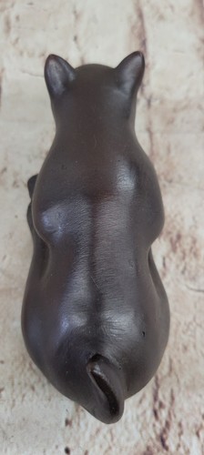 Signed Nardini Original Artwork Cat 100% Solid Bronze Sculpture Statue Figurine - Zdjęcie 8 z 10