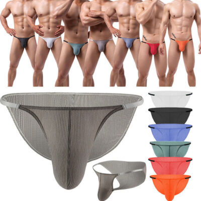 Herren Sexy Tanga Unterwäsche G-String Slip Dessous Thong Unterhose Shorts DE