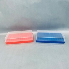 USA Scientific Microtube Rack Reversible with Lid Holds 96 Tubes Lot of 9 Racks