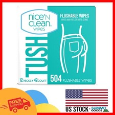 Gentle Aloe  Vitamin E Infused Flushable Wipes  Plastic-Free  Hypoallergenic