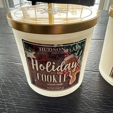 NEW Hudson 43 Holiday Cookies Glass Jar Candle 14 Oz  (2 Available) $10 Each