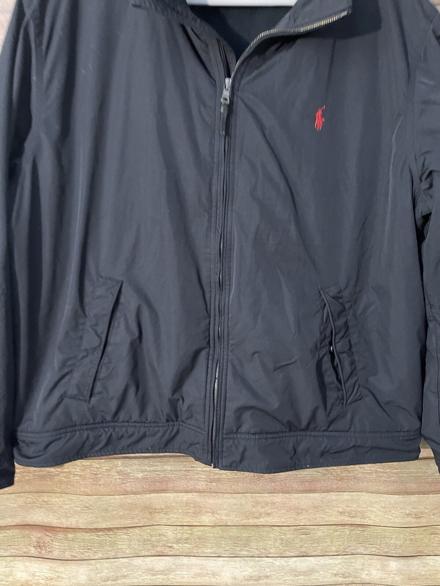 Polo by Ralph Lauren ジャケット Ralph Lauren Polo Vintage Men's Black Jacket Size XXL RN