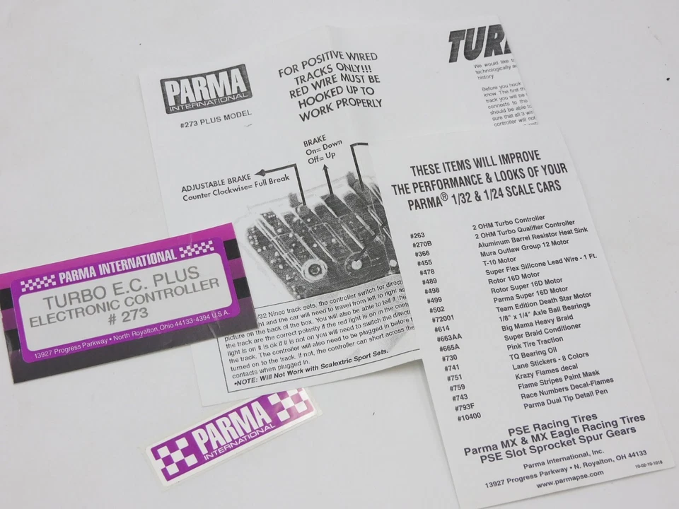 Parma Turbo EC Plus Magic Electronic Slot Car Controller Botones 273 Foto 4 de 4