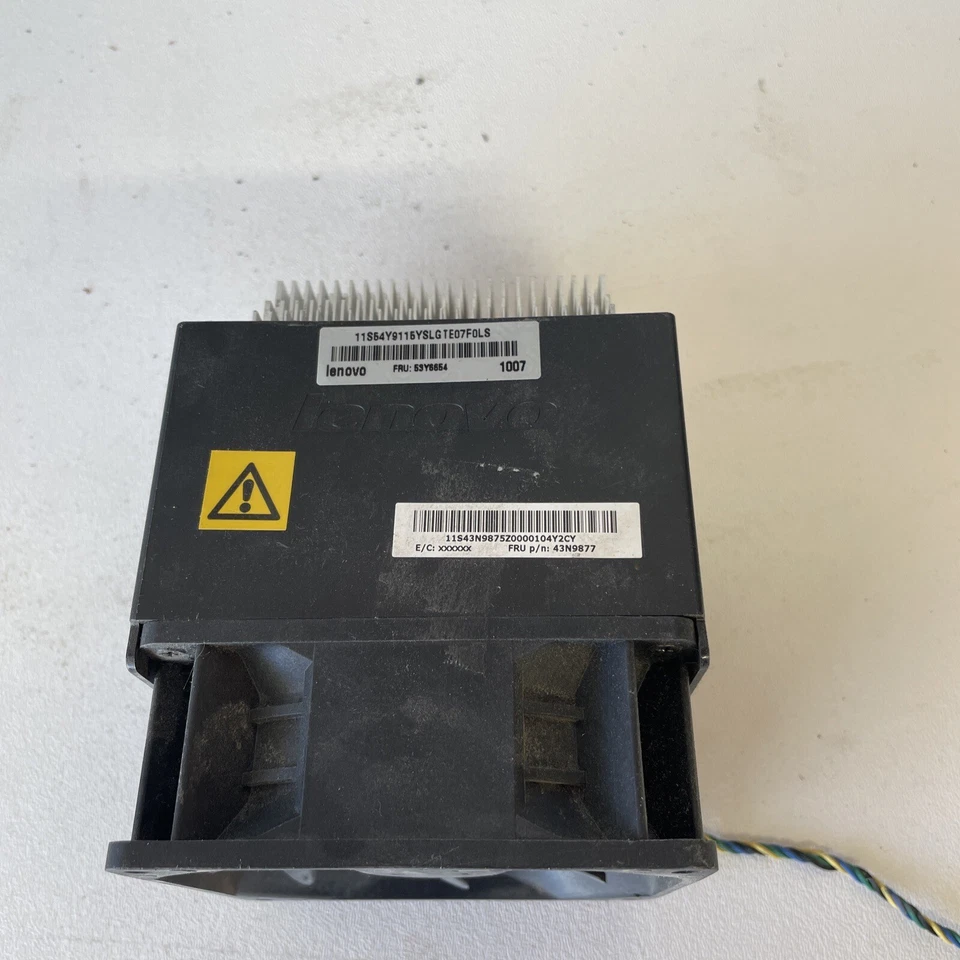 Lenovo 43N9877 ThinkCentre M58P 4-Pin LGA 775 / Socket T CPU Fan w/Heatsink - Image 2 of 4