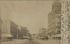 Nashua NH Main St. 1916 RPO Postal Cancel Real Photo Postcard