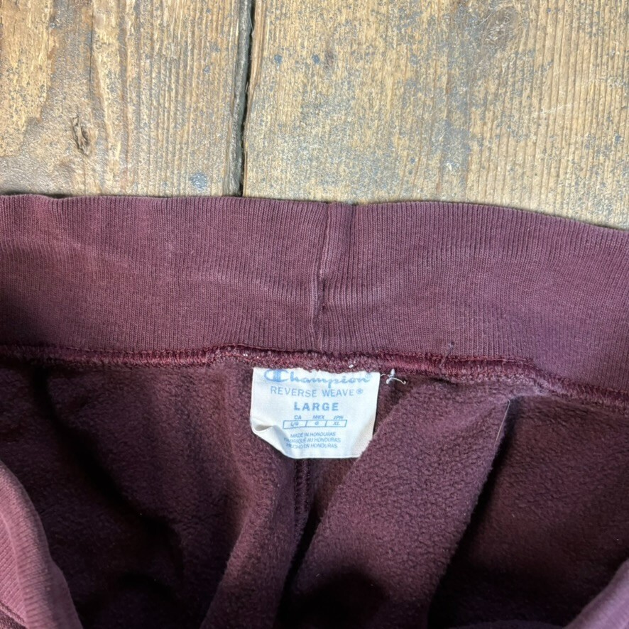 Champion Joggers Mens Reverse Weave Cotton Y2K Vintage Track Pants, Red, Large image 5