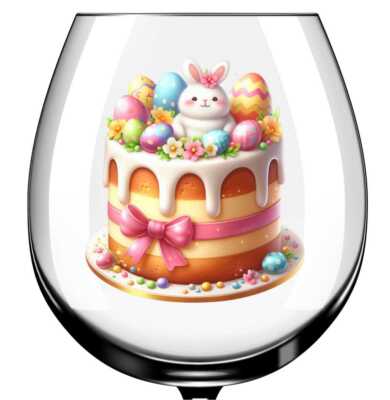 X12 Ostern Kuchen Glas Vinyl Aufkleber Sticker Farbe ol630