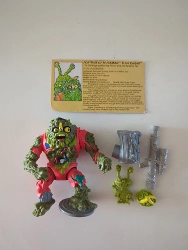 Vintage 1990 TMNT Muckman Action Figure Playmates Toys Mirage Studios
