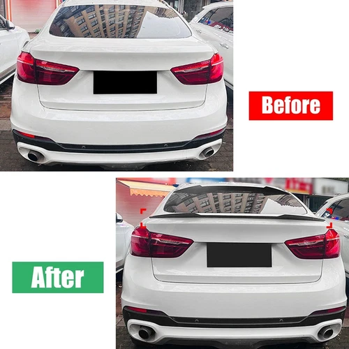 Alerón trasero negro brillante para BMW X6 F16 F86 15-2019 M4 alerón labio - Imagen 3 de 14