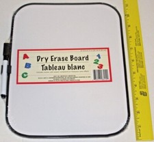Dry Erase Board - w/Marker Eraser  Magnetic Strips to Attach Fridge Locker Work
