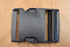2" Fastex Buckle black plastic flat side release