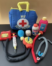 My Play Doctor Plush Toy Medical/Vet Fabric Playset Handcrafted Pre-Owned 