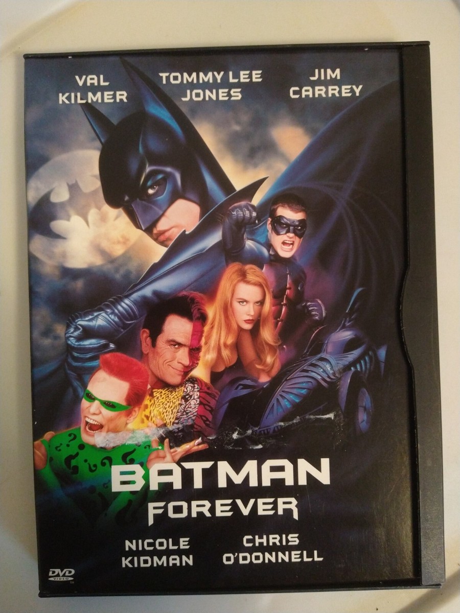 Batman Forever (DVD 1995) Val Kilmer, Tommy Lee Jones, Jim Carrey