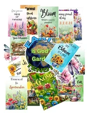 10 PCS Handmade Stickers Vinyl Garden Decal Journaling Scrapbooking Planner