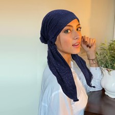 Long Tail Bonnet Cap Women Hijab Muslim Turban Wrap Head Cover Beanie Underscarf