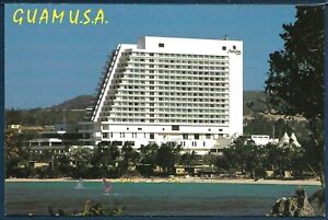 View of the Dai-Ichi Hotel on Tumon Bay Guam U.S.A. Circa 