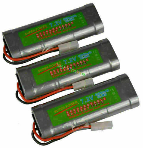 3 x 7,2 V 4600mAh Ni-MH Batterie Rechargeable RC Tamiya - Photo 1/3