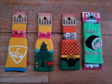 Lot 4 Freaker USA Knitted One Size Bottle Insulator Top Golf Aquaman Sushi Tree