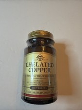 Solgar Chelated Copper 100 Tablets Exp 11/202...