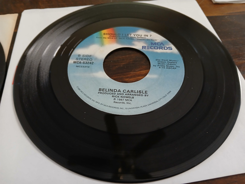 Belinda Carlisle 45 rpm record lot of three  Vg+ - Picture 3 of 4