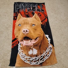 Pitbull Beach Towel Dog Lover Graphic