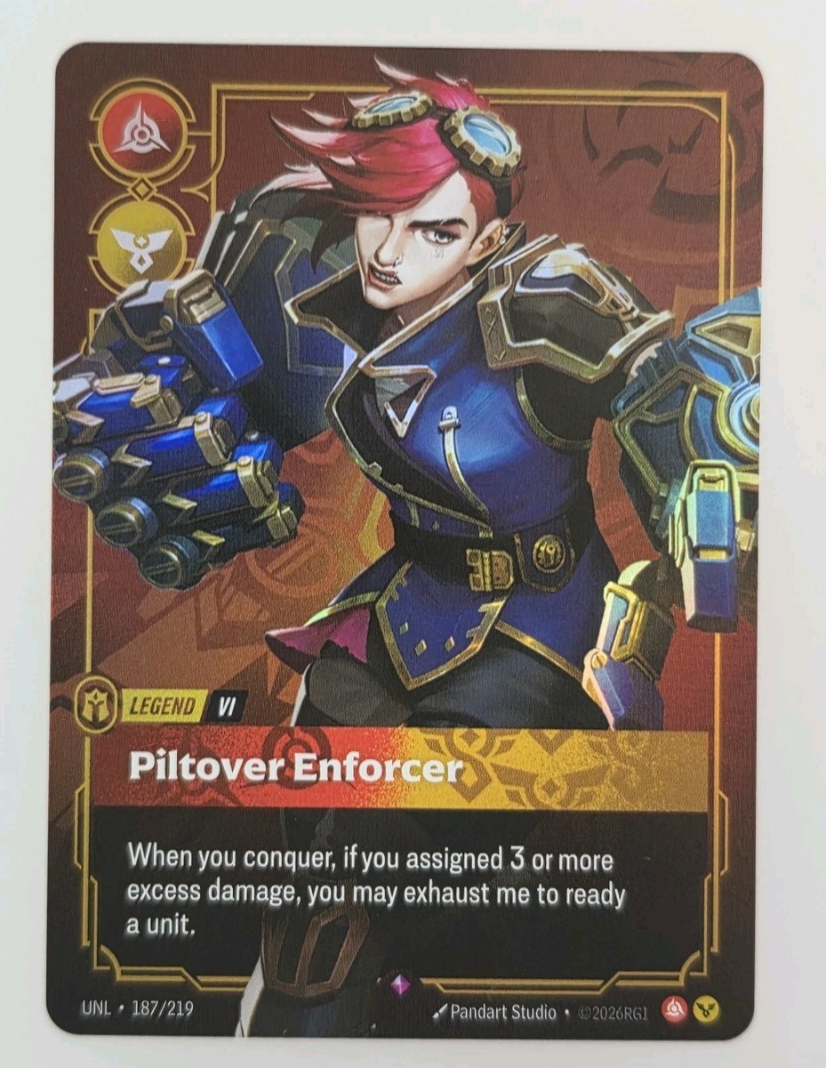 Riftbound Vi - Piltover Enforcer 187/219 Unleashed Rare Foil