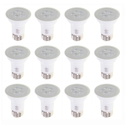 VERBATIM 99303 DIMMABLE PAR16 LED BULB, 120V, E26, 350LM, 5W, 3000K (12-PACK)