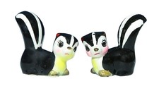 Vintage Black/White Ceramic Big Eyes Skunk An...