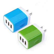 USB Wall Charger,2-Pack Universal 3.1A Home Travel Quick Wall Plug Charger Cu...