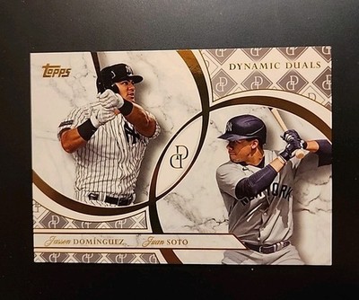 2024 TOPPS DYNAMIC DUALS #2 JASSON DOMINGUEZ JUAN SOTO YANKEES Rookie RC Mint