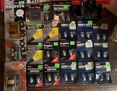 Mixed Lot: New Rayovac Ever Ready Krypton Bulbs Rechargeable Battery Charger NOS